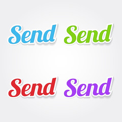 Send Colorful Vector Icon Design