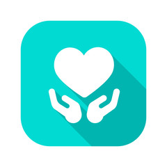 Flat Long Shadow Icon