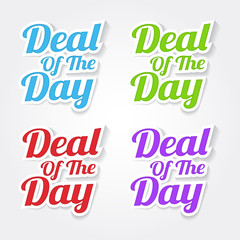 Deal Of The Day Colorful Vector Icon Design