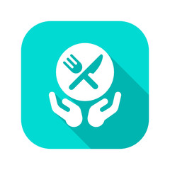 Flat Long Shadow Icon