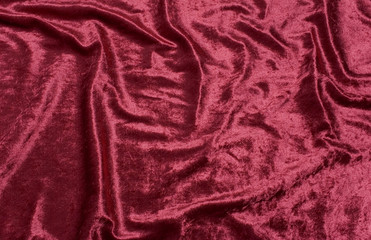 roter Samtstoff