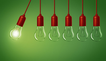 Lampe / Glühbirnen / Konzept