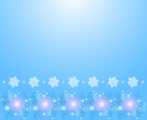 Christmas background with snowflakes