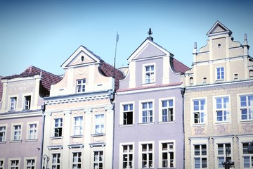 Fototapeta na wymiar Poznan. Cross processed color tone.