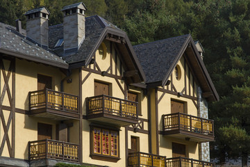 Architekturdetails in Ponte Legno