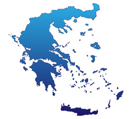 Fototapeta premium Griechenland in Blau