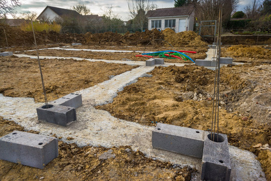 fondations d'une maison