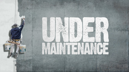 Under maintenance wall