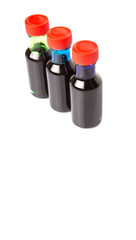 ifferent color variety of liquid food color additives