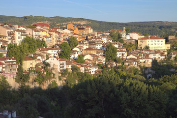 Fototapeta premium View from town Veliko Tarnovo in Bulgaria