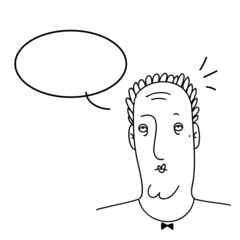 Simple sketch, prim man