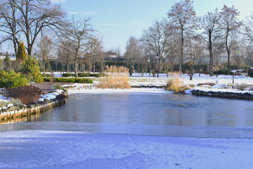 Зимнее озеро в парке © ais60