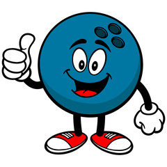 Bowling Ball with Thumbs Up