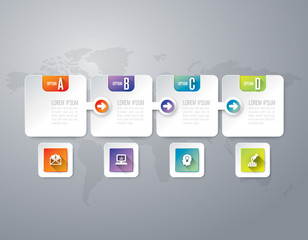 Infographics vector design template.