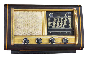 Vintage fashioned radio