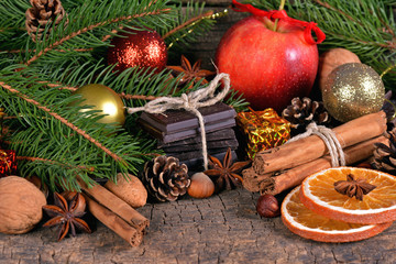 Christmas treats, dessert and decorations