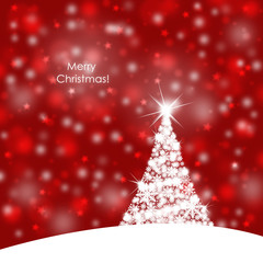 Fototapeta na wymiar Merry Christmas tree background