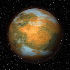 Abstract Mars planet generated texture background