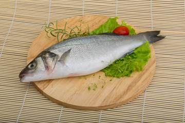 Raw seabass