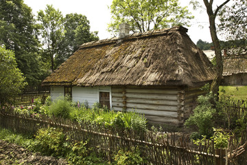Fototapeta na wymiar Cottage in Guciow. Poland