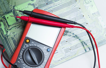 Multimeter. Instrument for measuring voltage