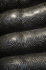 Fingerprints on the Toes of Reclining Buddha Bangkok Thailand