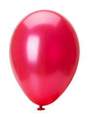 red balloon isolated on the white background