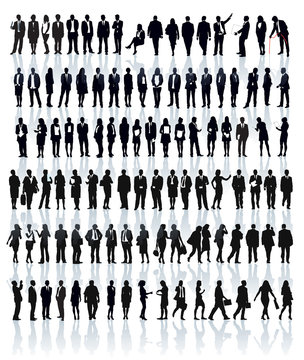 Businesspeople silhouettes