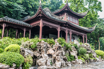 Fototapeta premium pagoda temple Kowloon Walled City Park Hong Kong
