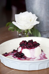 Mixed berries panacotta