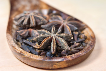 Spoon of spices