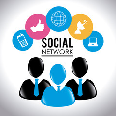 Social media design, vector illustration.