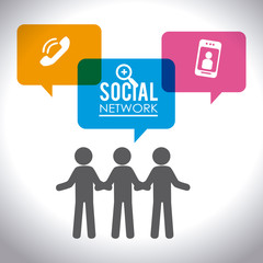 Social media design, vector illustration.