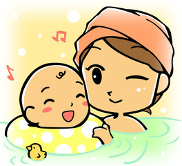 赤ちゃんとお風呂！