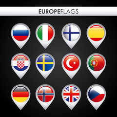 europe flags design