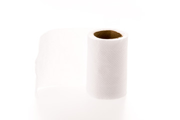 white tissue paper on white background.