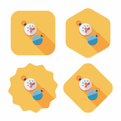 Pet tag flat icon with long shadow,eps10