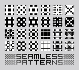 Fototapeta premium seamless pattern set