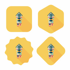 Chinese New Year flat icon with long shadow,eps10, the little bo