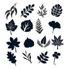 Black Leaf Symbols