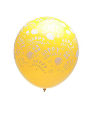 yellow balloon isolated