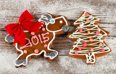 Christmas sweet  gingerbread cookies