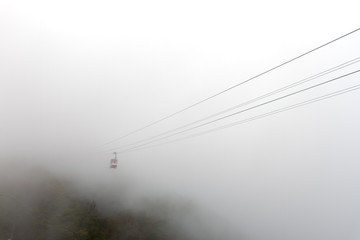 Ropeway in the Mist