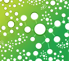 green atom link network illustration