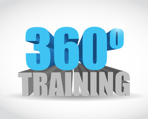 360 training sign illustration design