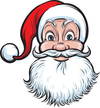 cheerful Santa Claus face
