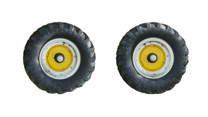 Tractor wheel isolated