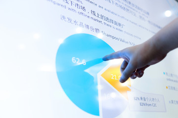 modern business data touch screen