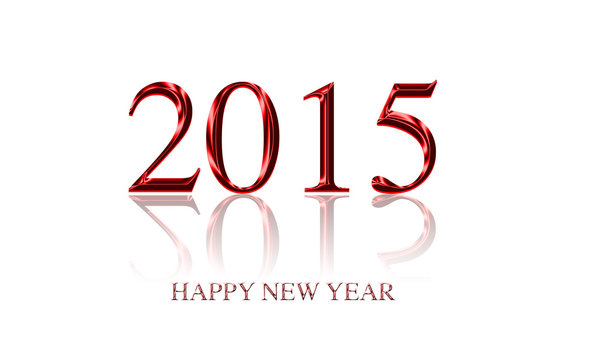 Text 2015 new year design isolated