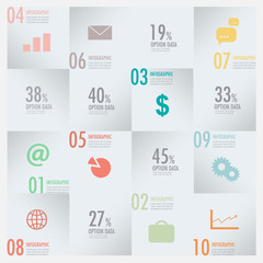Modern business infographics